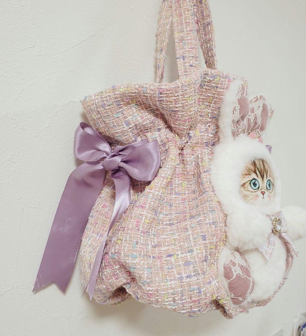 ね*】様 ハンドメイド 丸底巾着 バッグ コヤンイサムチョン ねこ