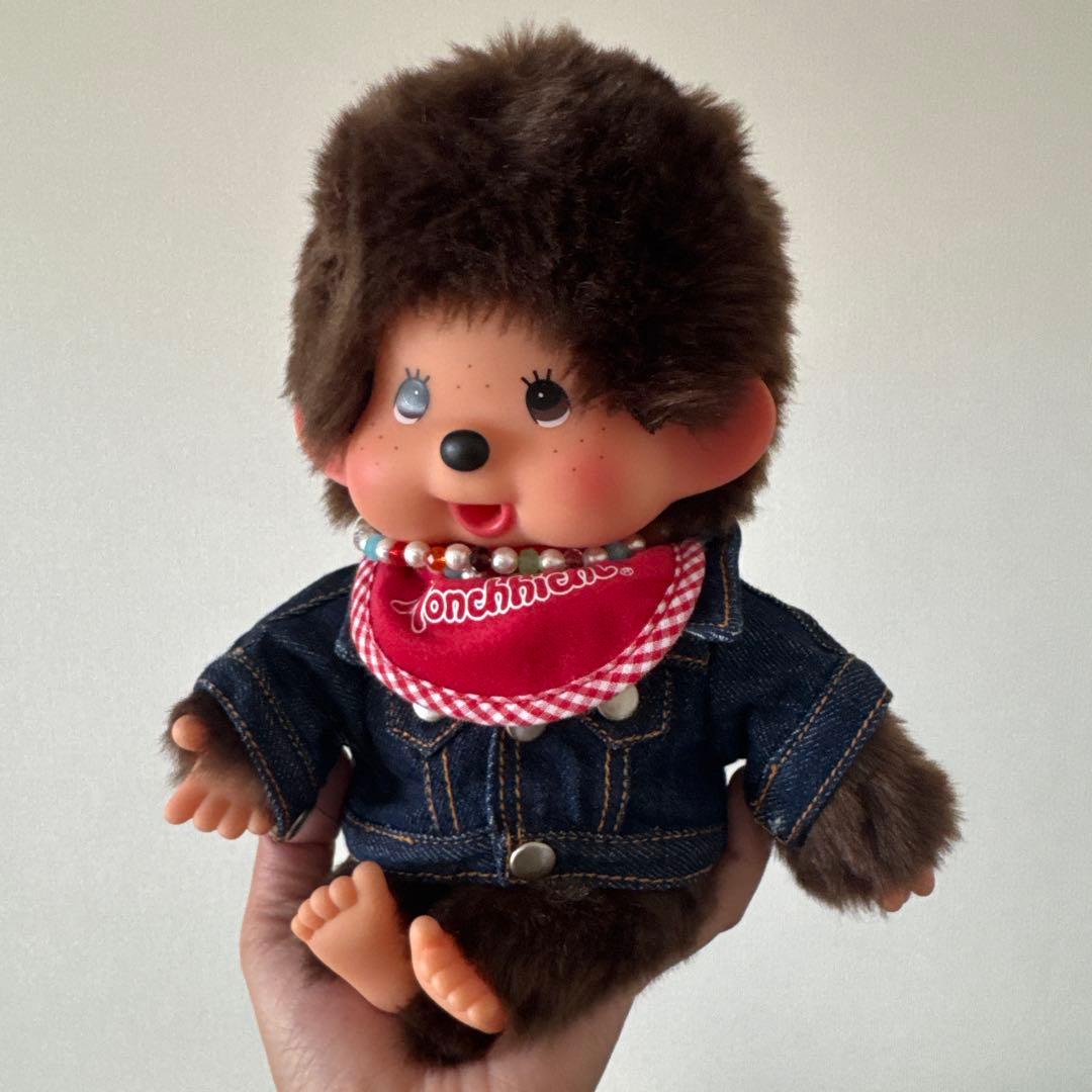 モンチッチ デニムジャケットぬいぐるみ