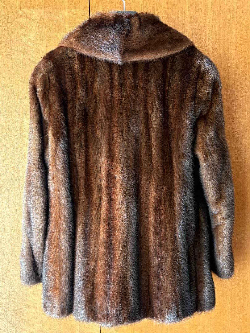 高級 ミンク リアルファーコート 13号 本毛皮