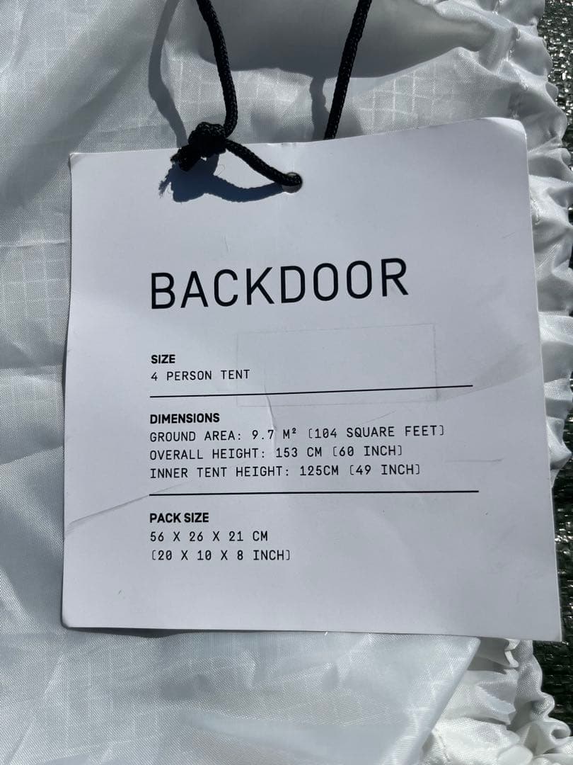 HEIMPLANET ヘイムプラネット　バックドアbackdoor エアテント