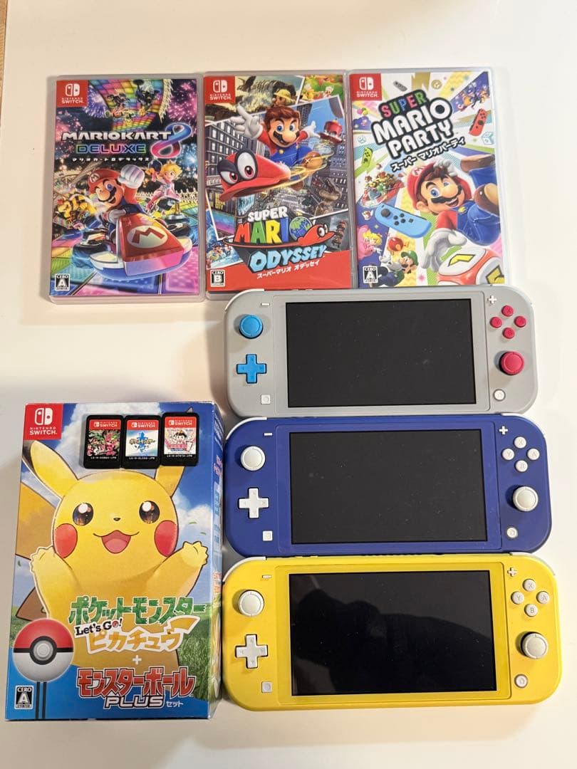 ☆*☆様 Nintendo スイッチライト 本体4台 ソフト7本 まとめ売り 現