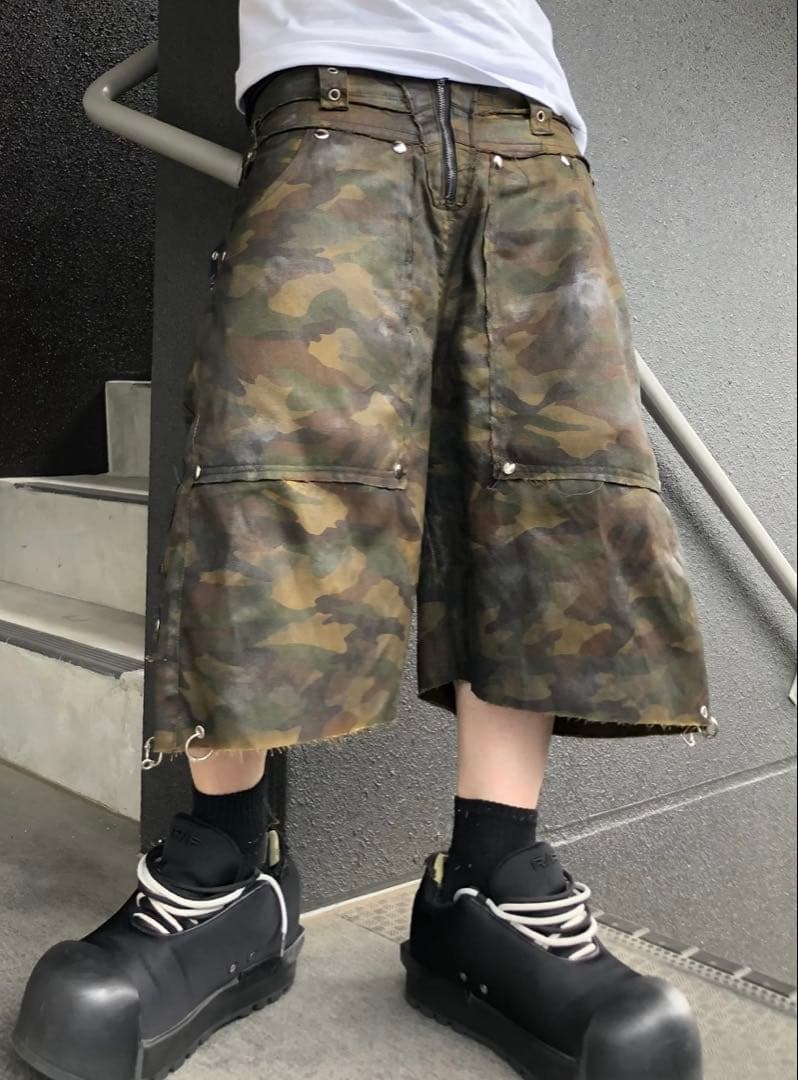 mmoption 迷彩柄ハーフパンツ　MM:OPTION ミリオプション カモ柄