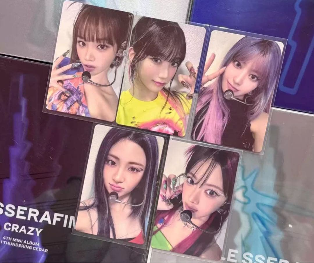 lesserafim CRAZY 中華 idoustage 5枚コンプセット