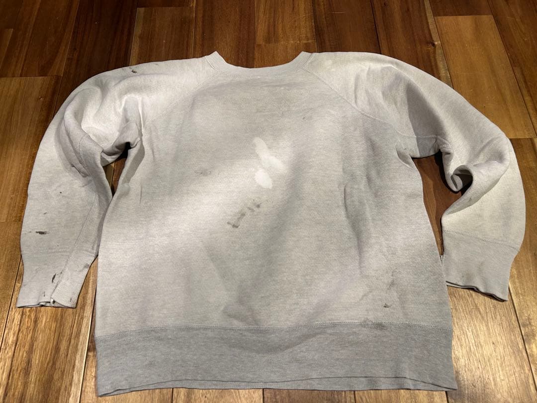 vintage 50's boy scout 染み込みプリント　スウェット