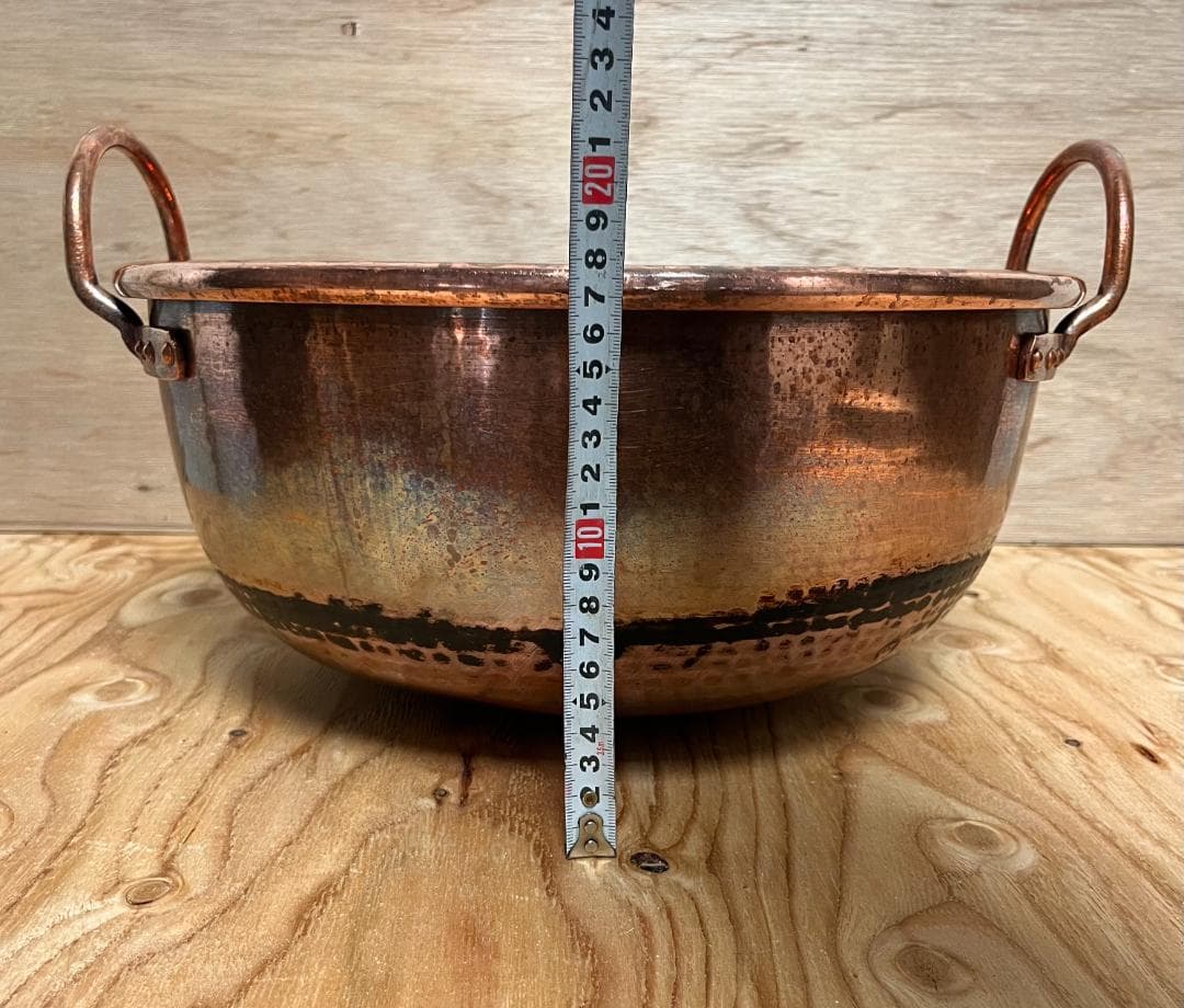 中古品 銅製鍋 銅鍋 銅なべ 銅ナベ 業務用 家庭用 和菓子 店舗用品 調理用品