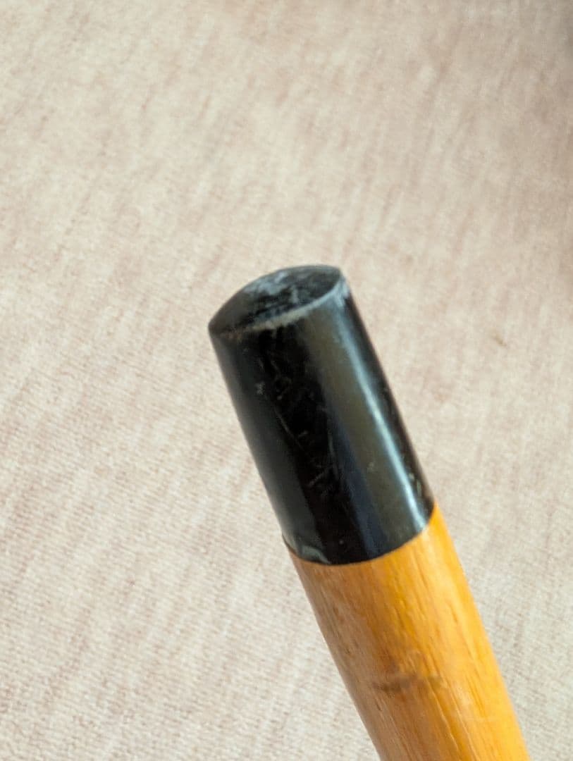 エルメス　傘　長傘　イエロー　レザーストラップ　　希少　ヴィンテージ　コットン混