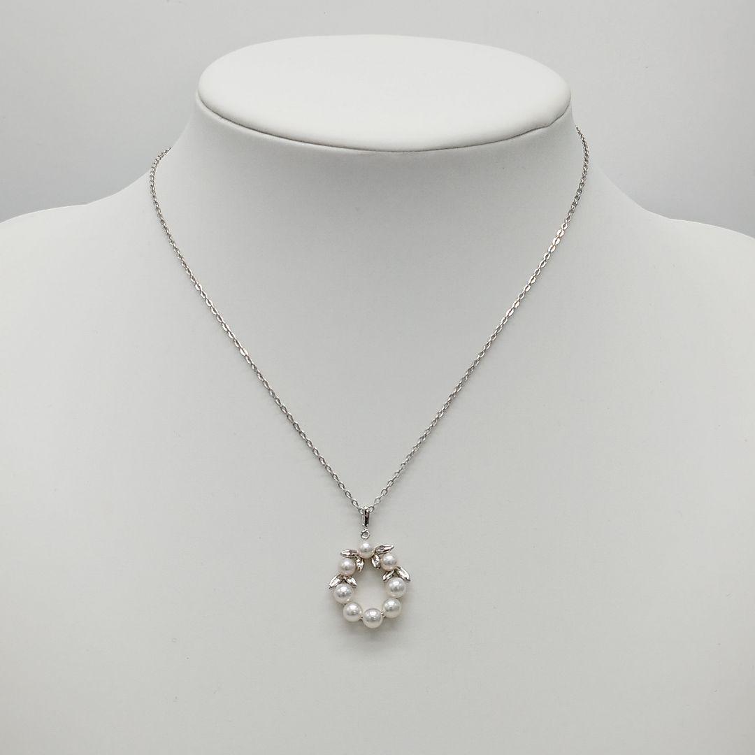 MIKIMOTO　ミキモト　パールネックレス　4.5mm　リース　箱付き
