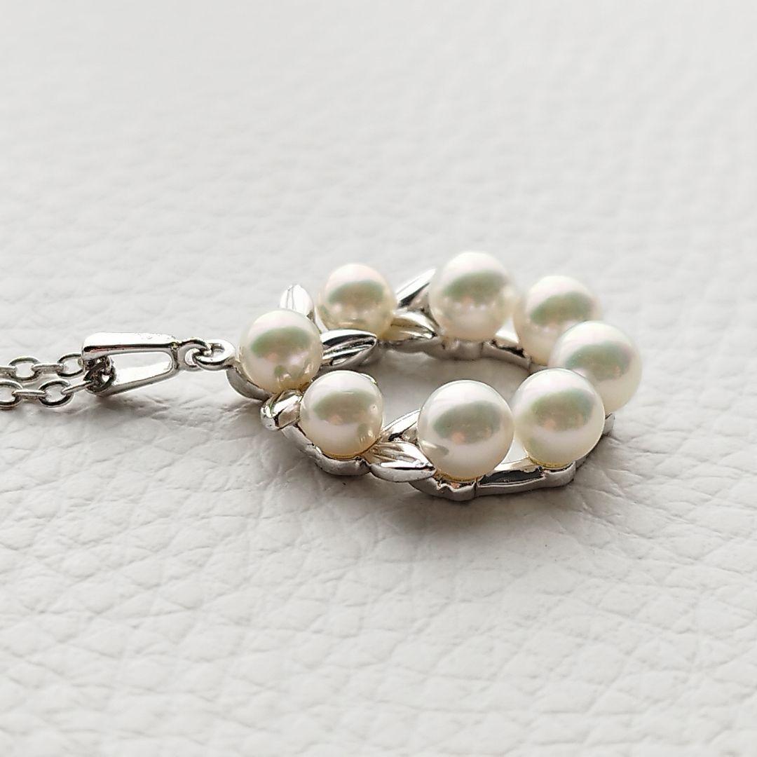 MIKIMOTO　ミキモト　パールネックレス　4.5mm　リース　箱付き