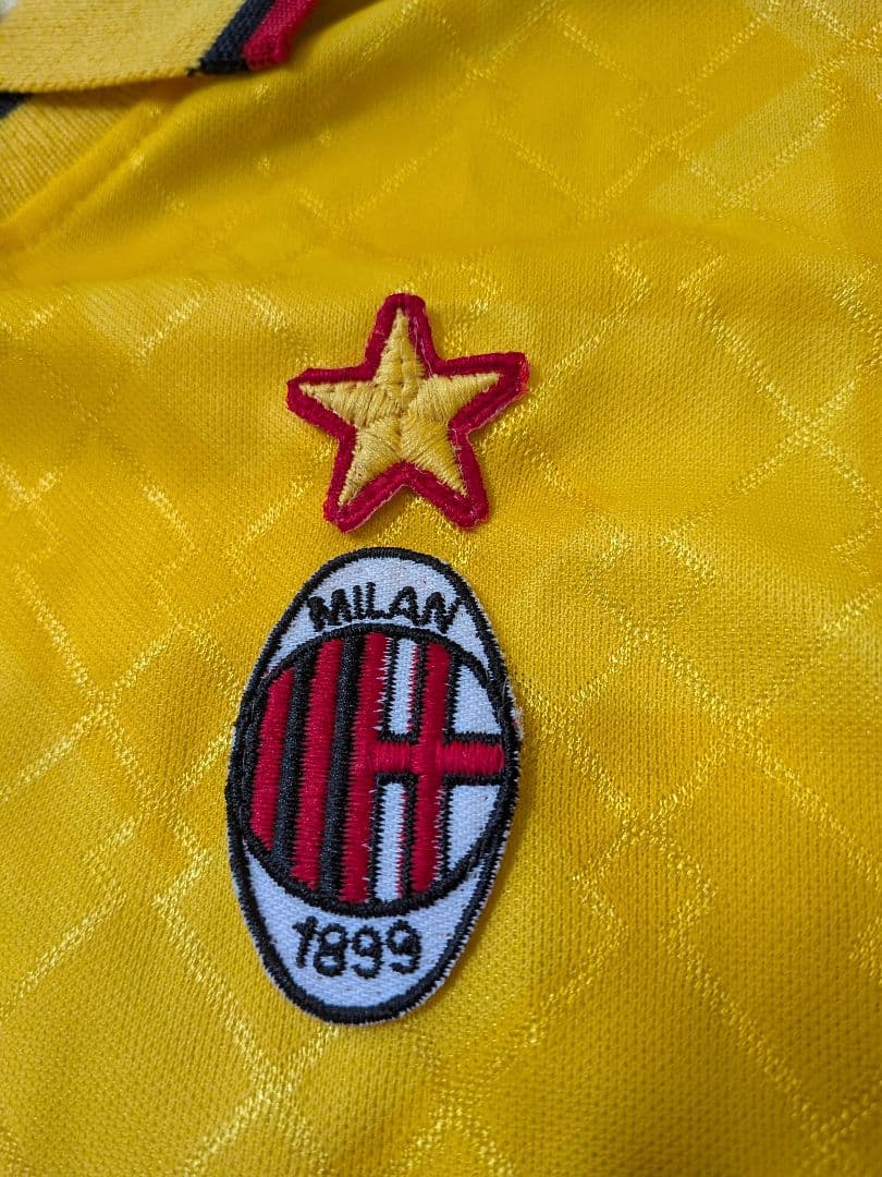 ヴィンテージユニフォームミランオーセンティックユニフォームイエロー