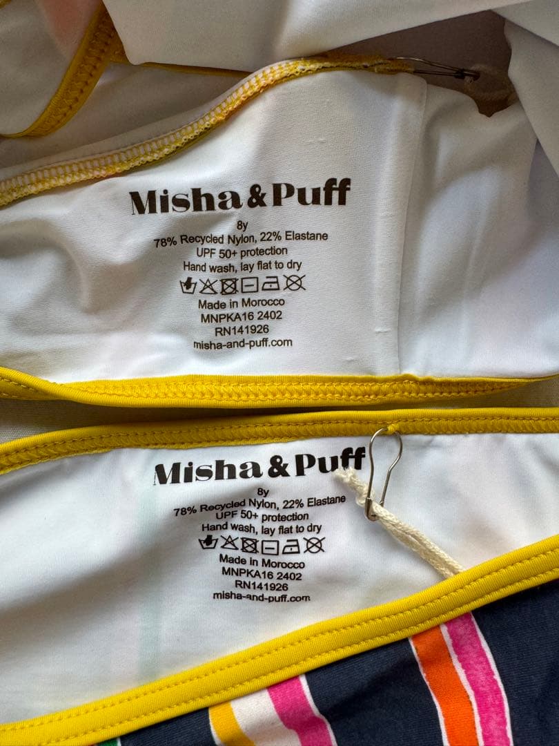 misha&puff ストライプ セパレート水着 8y