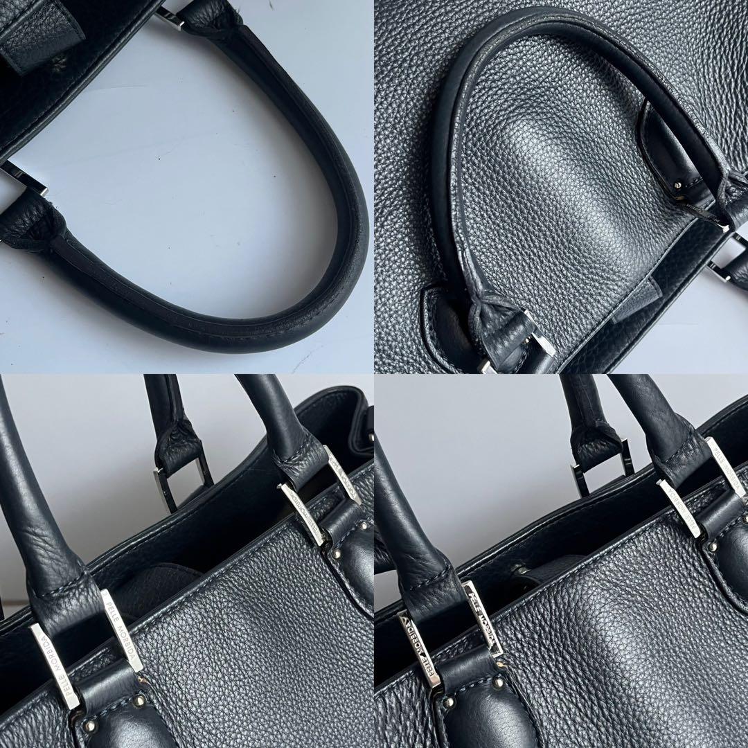 ✨未使用レベル✨　PELLE MORBIDA 　ビジネスバッグ　ネイビー　レザー