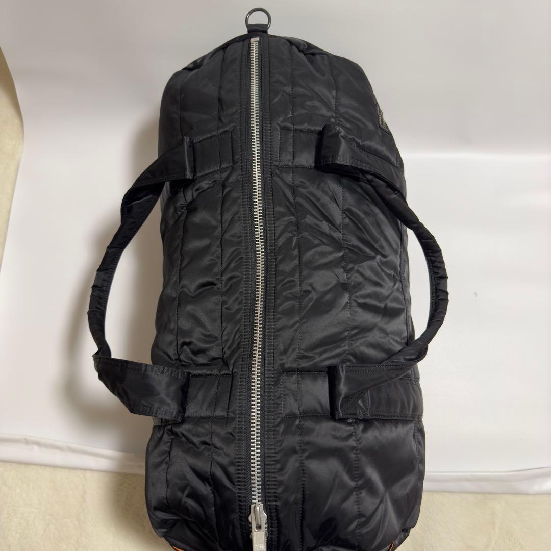 極美品ポータータンカー　2wayダッフルバッグ　ブラック　旅行カバン