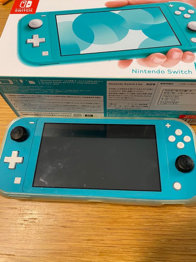 ニンテンドー Nintendo Switch lite ターコイズ カバー付き