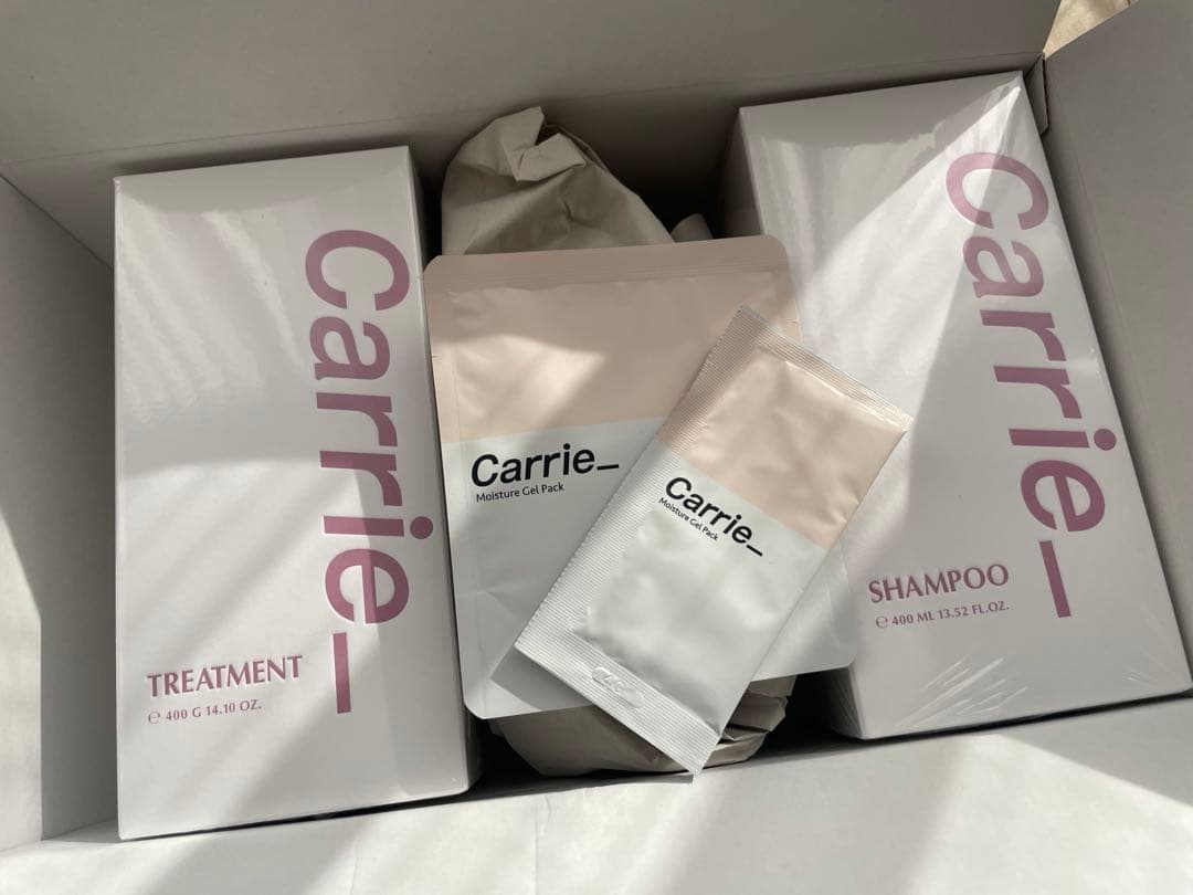 新品未使用 Carrie シャンプー＆トリートメントセット400ml炭酸パック