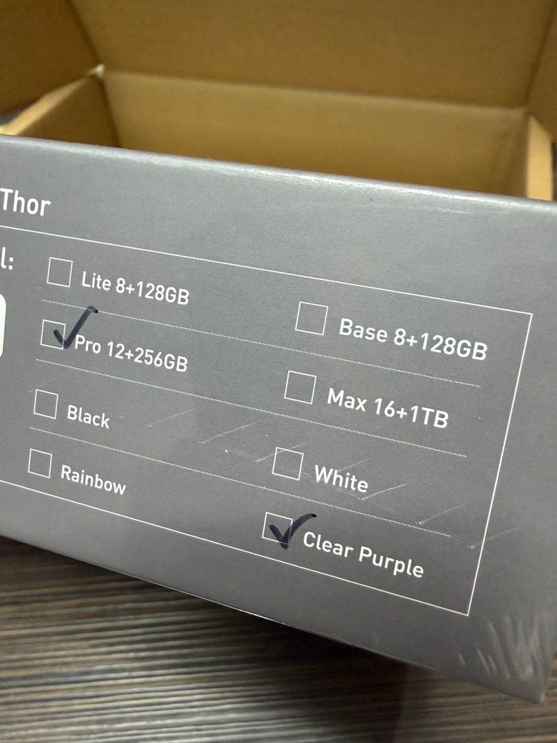 ayn thor Pro 12+256GB クリアパープル おまけ付き