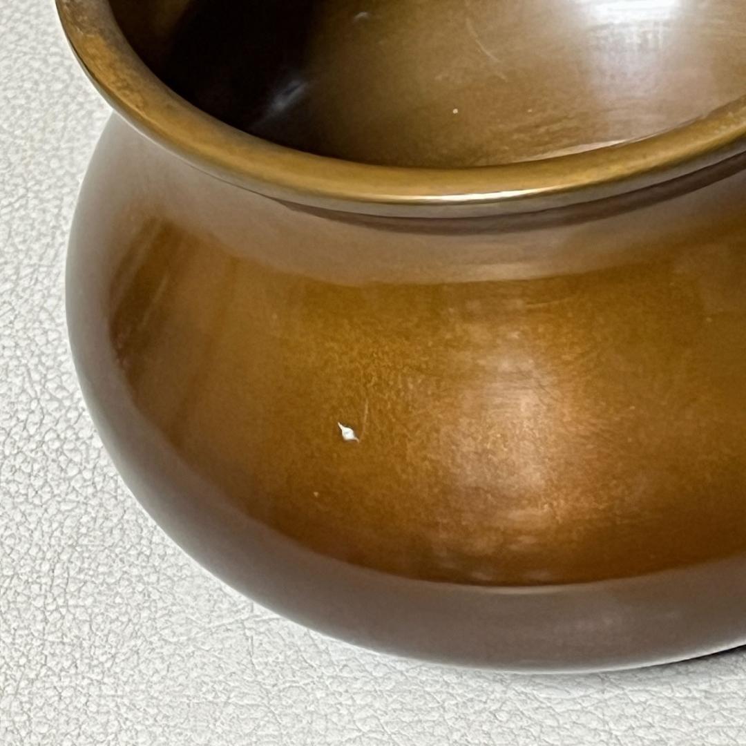 中川浄益 銅製 建水 木箱入り 茶道具 【k3424】