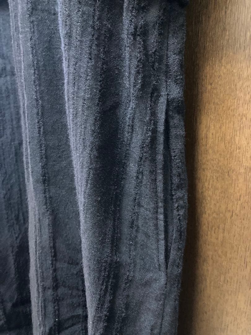 みい 芽風ブラックニットジャガードワンピース