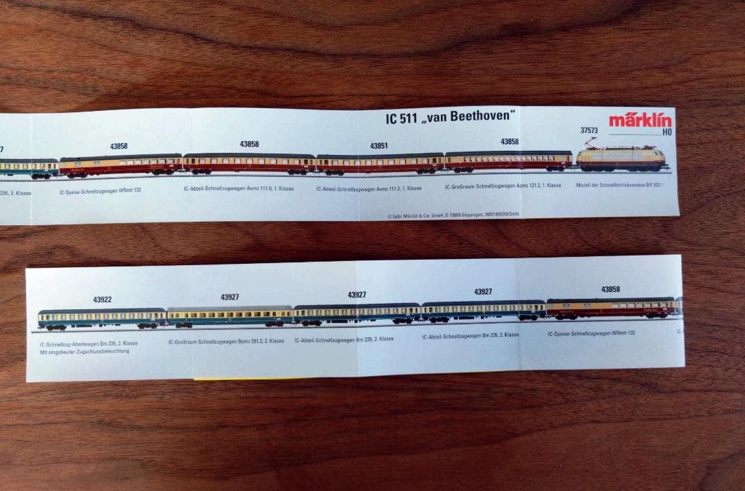 メルクリンHO Van Beethoven 客車基本６両セット
