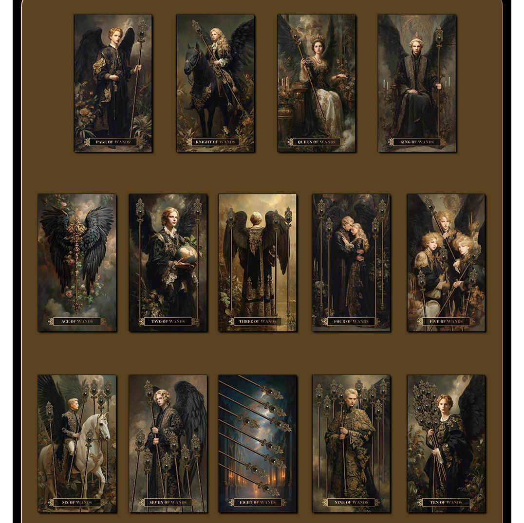 【正規品タロットカード】美麗✨海外インディーズ✨気品あふれるダークバロックの世界