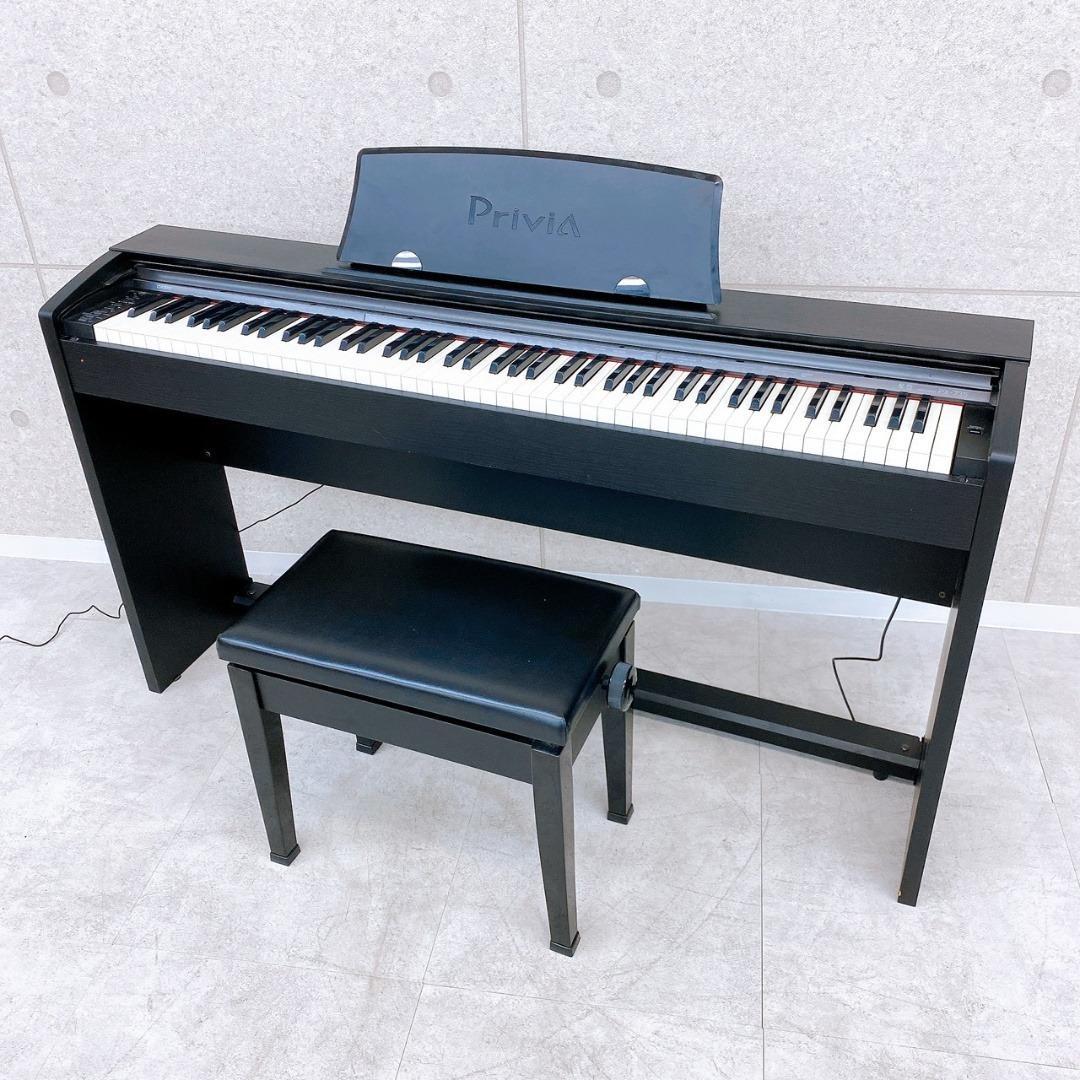 CASIO　Privia PX-735BK 電子ピアノ 2012年製（椅子付き）