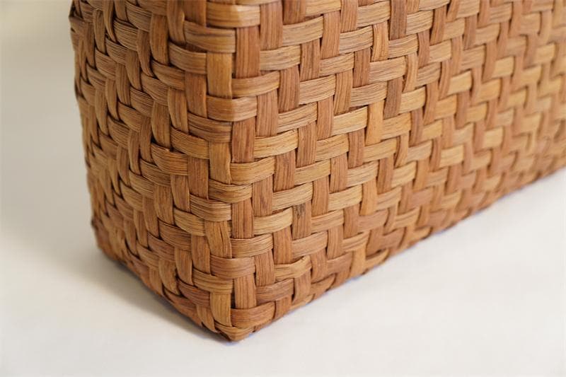 山葡萄 籠 かごバッグ 網代編・未使用品・やまぶどう籠・美品　趣のある逸品です