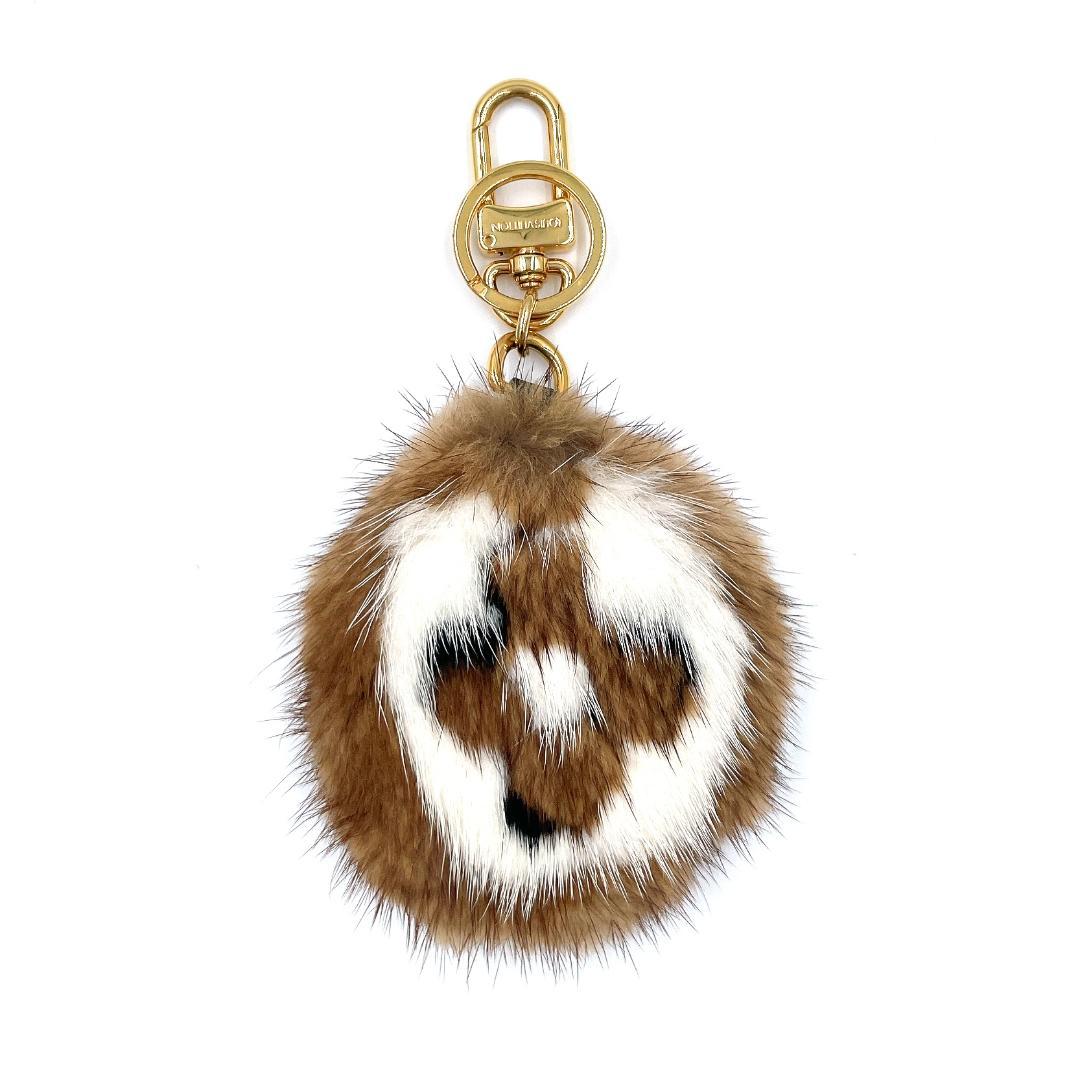 ✨️極美品✨️ ルイヴィトン ポルトクレ LVヴィゾン ミンク チャーム ファー