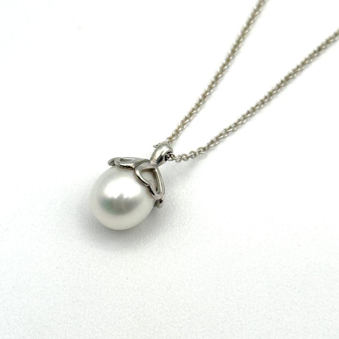 Tiffany　パール　クローバーハート　ペンダント　シルバーネックレス　925