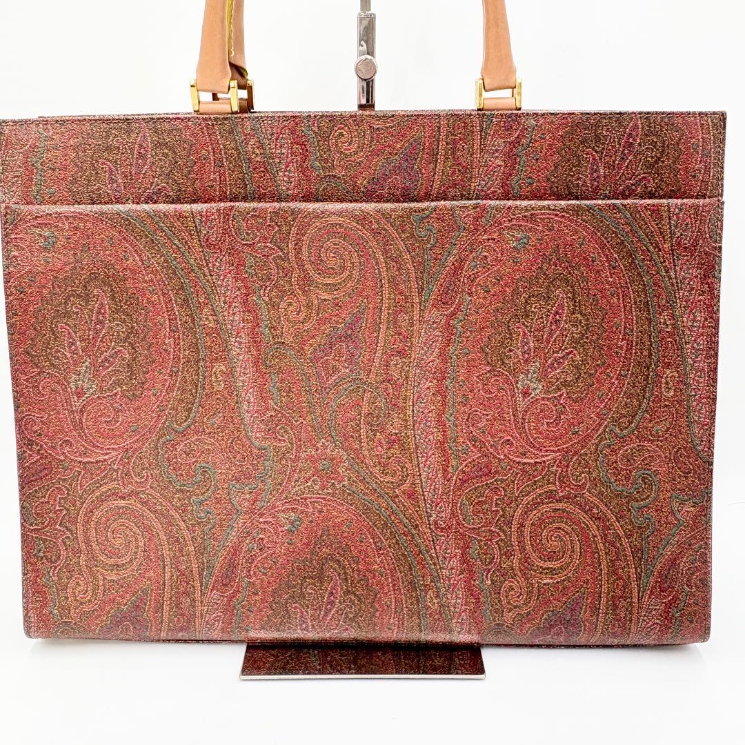 【外観超美品】ETRO エトロ ビジネスバッグ A4可 ペイズリー柄 トート