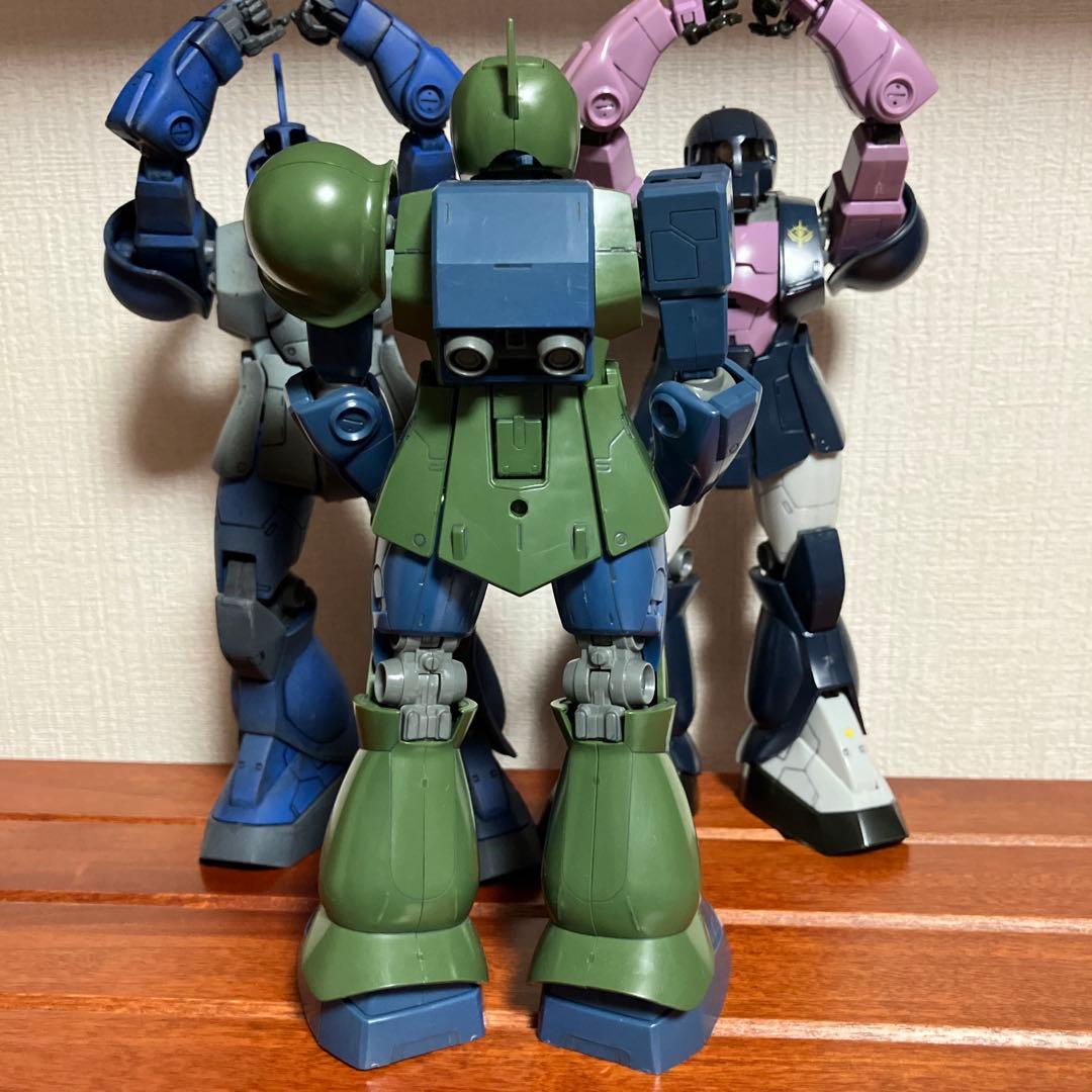 【ジャンク】MG ザクI：ランバ・ラル専用機、黒い三連星、旧ザク