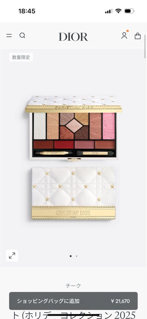 Hさん専用 DIOR クチュール マルチユース パレットホリデーコレクション