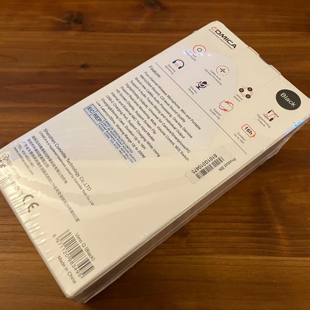 【新品】comica Vimo Q 送信機4台+受信機1台 ピンマイク①