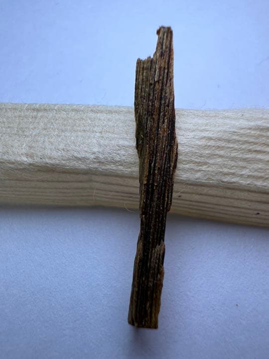 古渡命銘木 東山院勅銘　伽羅　銘【春の夕風】0.178g 香木/お香/沈香/伽羅