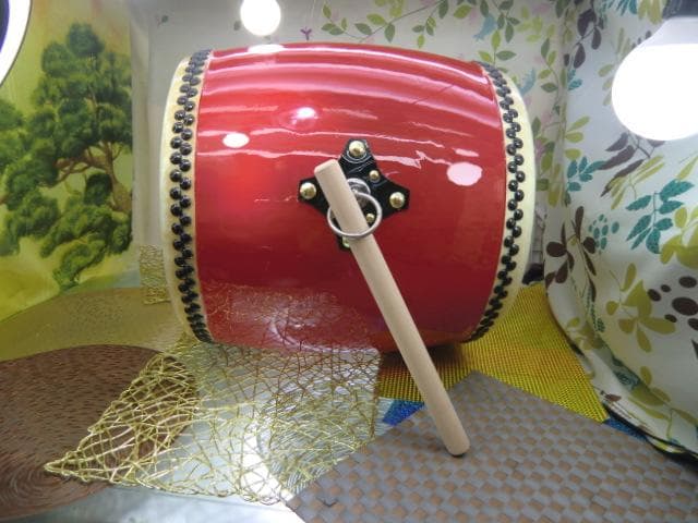 (送料無料)35.980円　N沖縄大太鼓44cm撥付き　エイサー必携