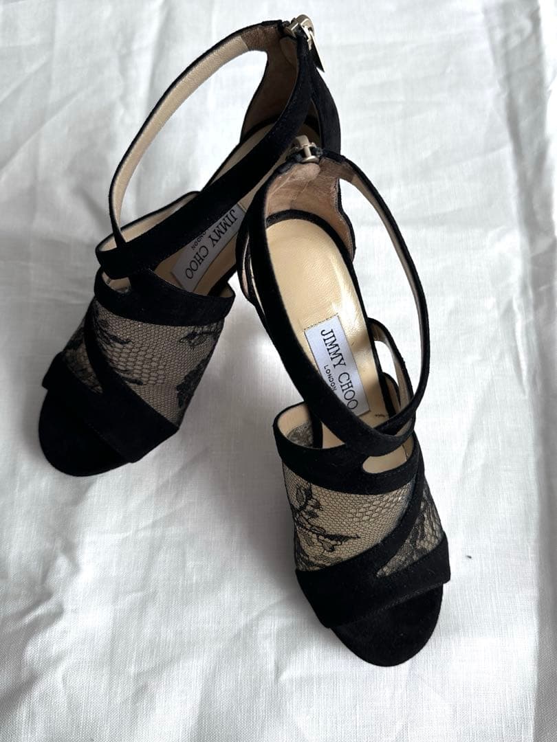 JIMMY CHOO ジミーチュウ サンダル35.5 【結婚式.フォーマル】