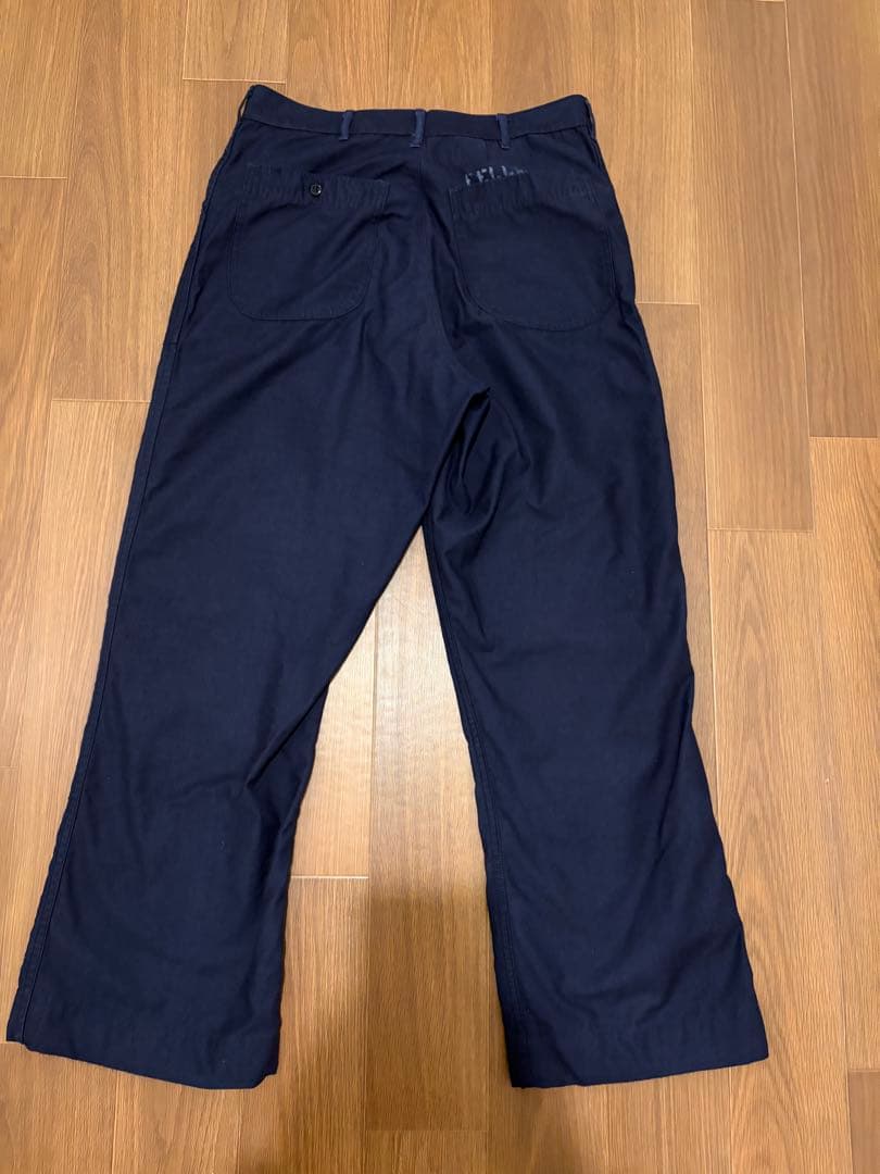 Vintageアメリカ軍ユーティリティベイカーパンツ ネイビーステンシル