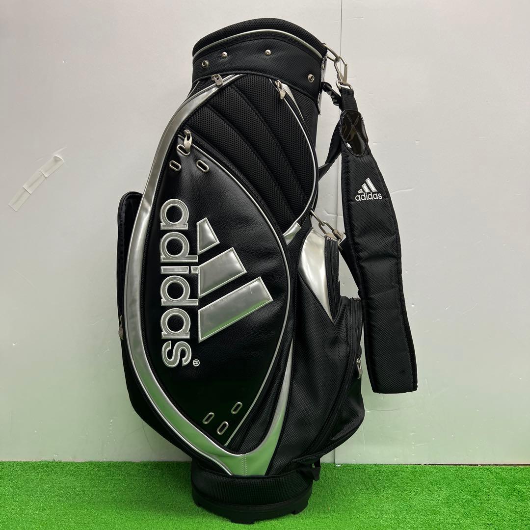 アディダス adidas ゴルフバッグ　8インチ　ブラック　メンズ　中古品