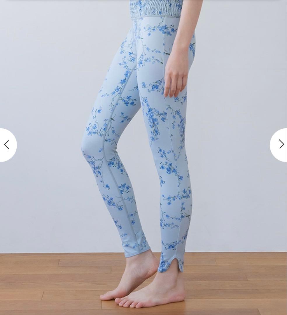 SUKALA 新品 スプリングフラワーシャーリングレギンス S 匿名 LAVA