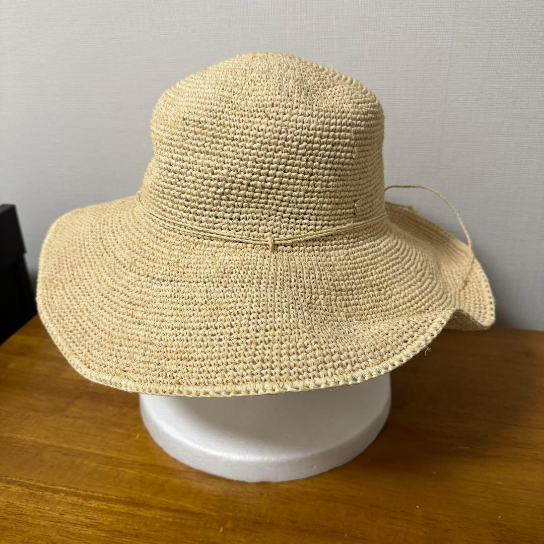 ヘレンカミンスキー　麦わら帽子　つば広め　ラフィア　ラフィアハット　帽子