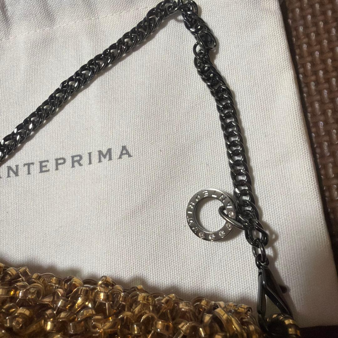 ANTEPRIMA ゴールド ビーズ パーティーバッグ