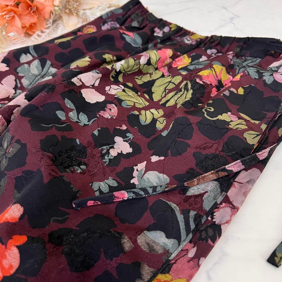 ドリスヴァンノッテン フラワー ジャガード パンツ