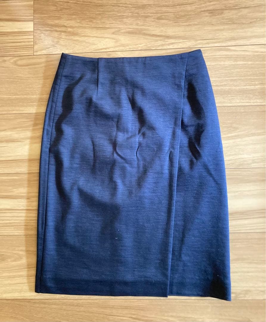 ユナイテッドアローズ UNITED AROWS セットアップ スカート ネイビー