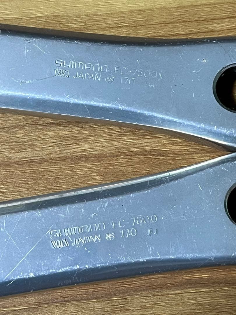 シマノFC-7600 DURA-ACE ピストクランク　NJS 170mm