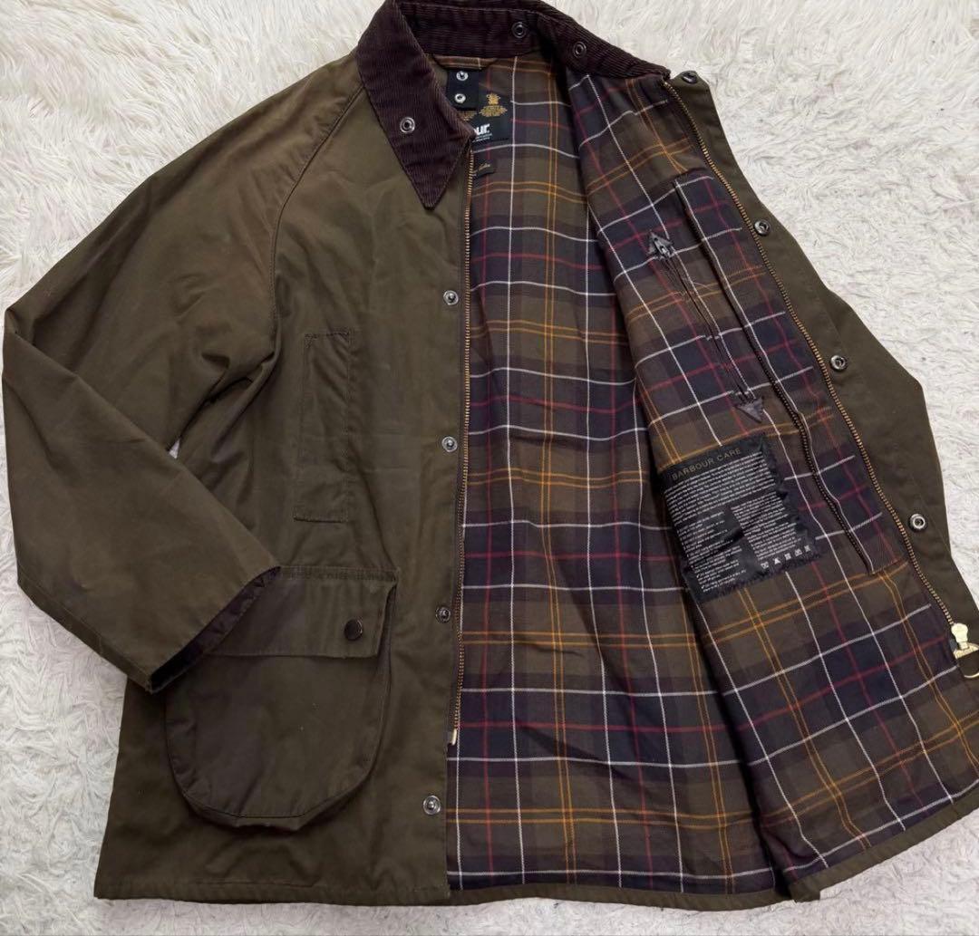 希少XLサイズ　バブアー　クラシックビューフォート　ワックスジャケット　ロゴ刺繍