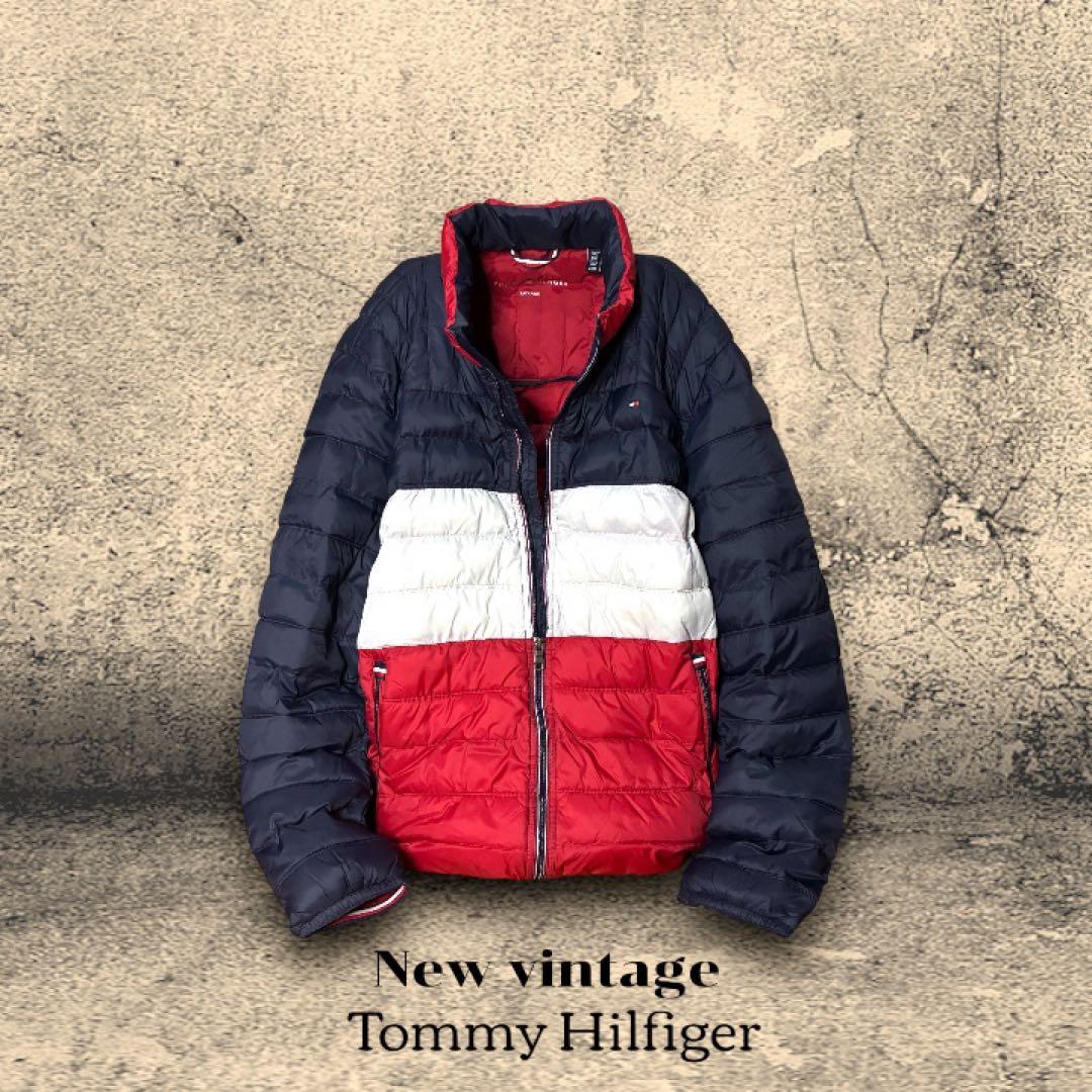 【極美品】トミーヒルフィガー パッカブル 中綿ジャケット トリコロール 軽量