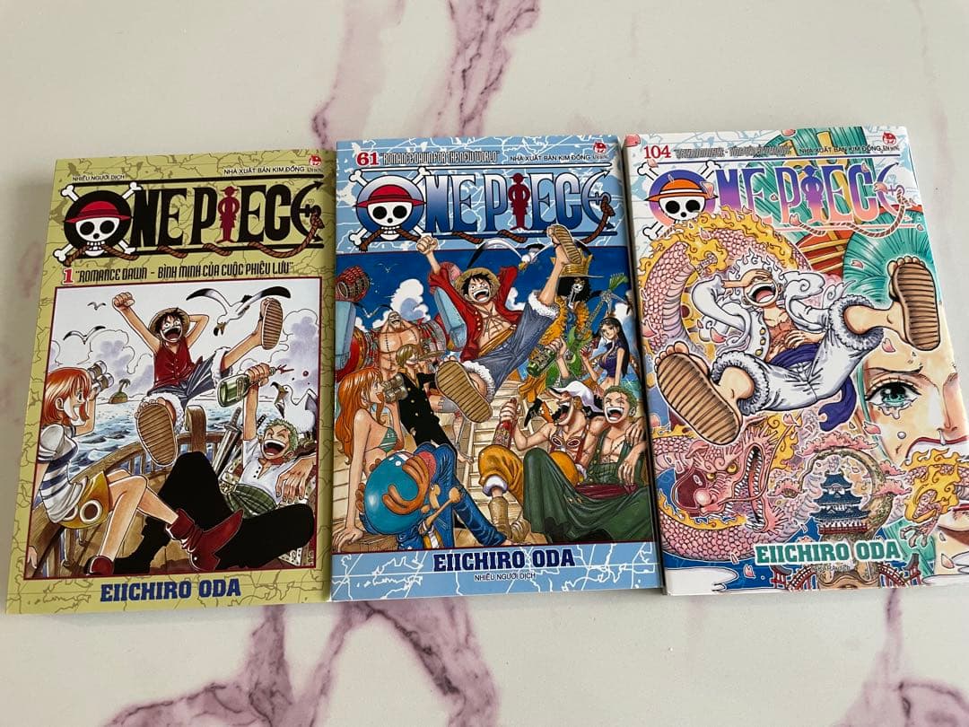 ワンピース　漫画　ベトナム語版　1巻,61巻，104巻