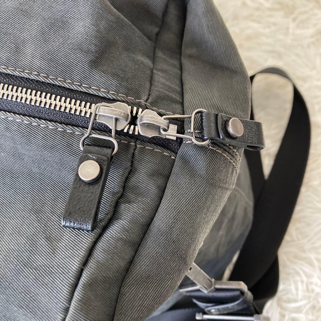 DIESEL✨2way キャンバス&レザー　ボストンバッグ　旅行カバン　大容量