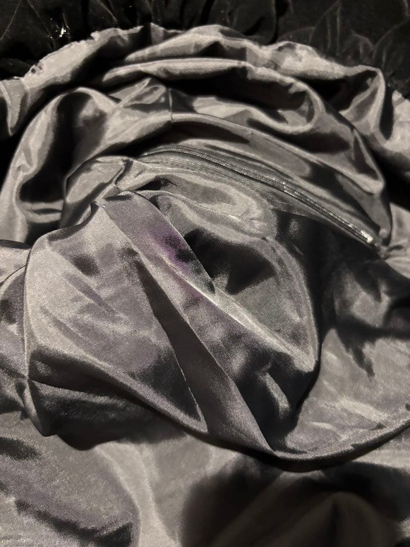 polaura ベロアビスチェバルーントップス ブラック