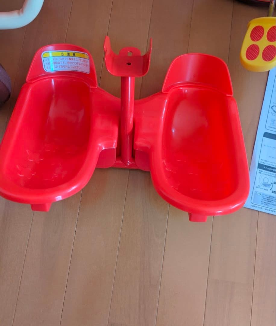 ブザー付 三輪車 それいけ!アンパンマンデラックスII レッド 中古 美品