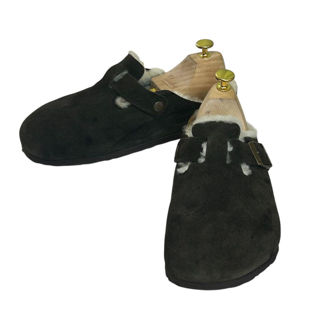 Casper ビルケンシュトック ボストン シアリングムートン ブラウン