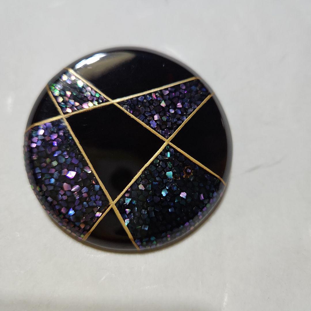 ★専用★鼈甲蒔絵付きペンダント、ブローチK18金線入り